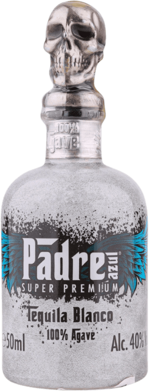 Envio grátis | Tequila Padre Azul Blanco — Branco México Garrafinha Miniatura 5 cl