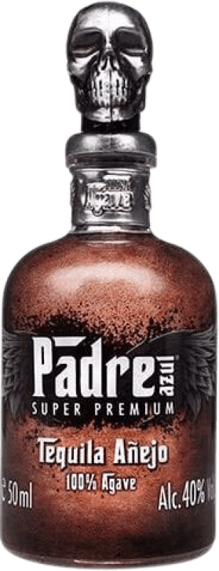 Spedizione Gratuita | Tequila Padre Azul Añejo Messico Bottiglia Miniatura 5 cl