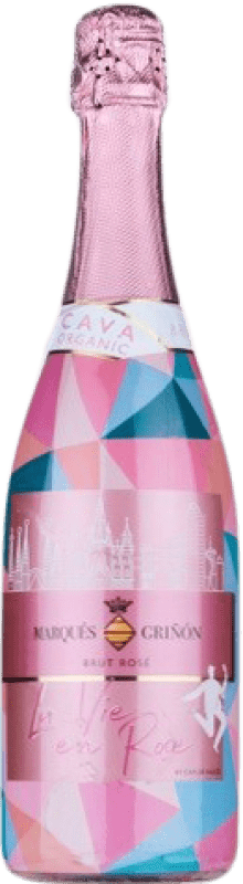 10,95 € Free Shipping | Rosé sparkling Marqués de Griñón La Vie en Rose Organic Brut D.O. Cava
