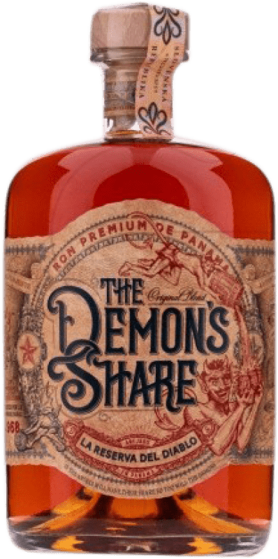 266,95 € Envio grátis | Rum The Demon's Share La Reserva del Diablo 6 Anos Garrafa Jéroboam-Duplo Magnum 3 L