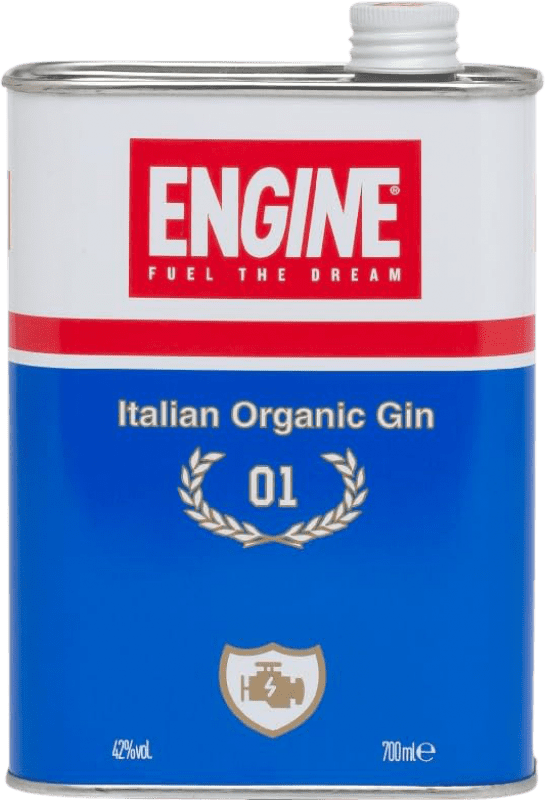 Envoi gratuit | Gin Engine. Italian Organic Gin Piémont Italie Canette Spéciale 70 cl