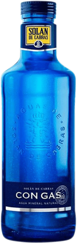 Kostenloser Versand | 24 Einheiten Box Wasser Solán de Cabras Gas Kastilien und León Spanien Drittel-Liter-Flasche 33 cl