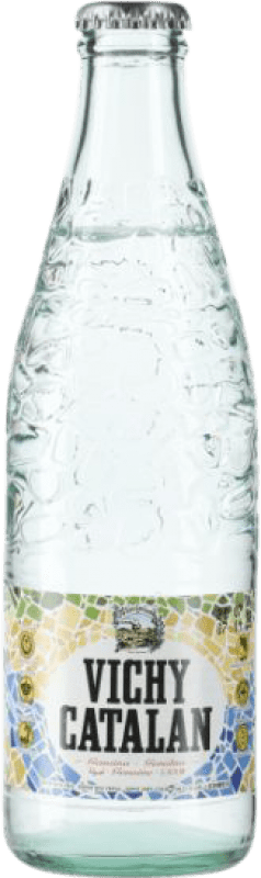 69,95 € Envío gratis | Caja de 24 unidades Agua Vichy Catalan Frizzante — Espumoso de Aguja, Mineral Natural Botellín Tercio 30 cl Vidrio