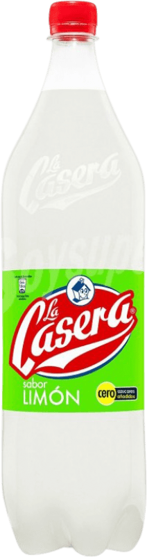 Kostenloser Versand | 12 Einheiten Box Getränke und Mixer La Casera Limón PET Spanien Medium Flasche 50 cl