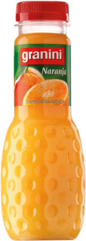 Envio grátis | Caixa de 12 unidades Refrescos e Mixers Granini Naranja PET Espanha Garrafa Terço 33 cl