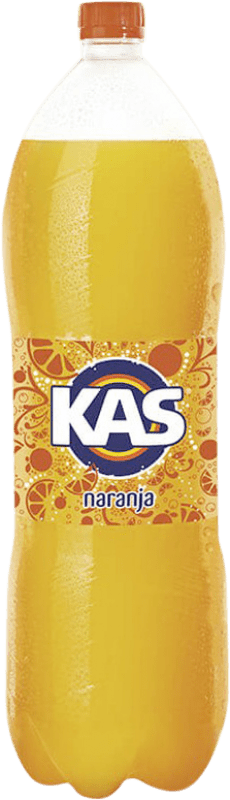 免费送货 | 盒装6个 饮料和搅拌机 Kas Naranja PET 西班牙 特别的瓶子 2 L