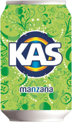 18,95 € | Коробка из 24 единиц Напитки и миксеры Kas Manzana Испания Банка 33 cl