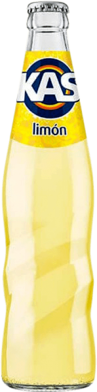 Envio grátis | Caixa de 24 unidades Refrigerantes Kas Espanha Garrafinha Terço 35 cl Vidro RET Limón — Limão