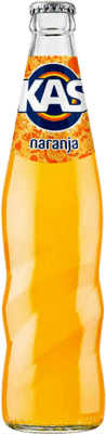 Spedizione Gratuita | Scatola da 24 unità Bibite Kas Spagna Bottiglietta Terzo 35 cl Vetro RET Naranja — Arancia