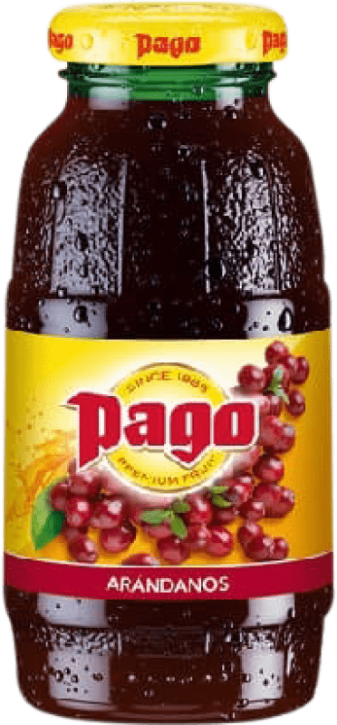 Free Shipping | 12 units box Soft Drinks & Mixers Zumos Pago Arándanos Spain Small Bottle 20 cl