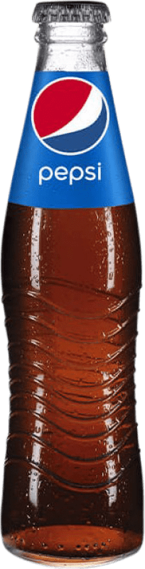 29,95 € Бесплатная доставка | Коробка из 24 единиц Безалкогольные напитки Pepsi Vidrio RET треть литровая бутылка 35 cl