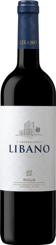 12,95 € | Rotwein Señorío de Líbano. 3 Generaciones D.O.Ca. Rioja La Rioja Spanien Tempranillo, Garnacha — Grenache, Graciano 75 cl