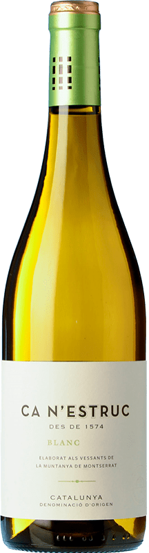 Envoi gratuit | Vin blanc Ca N'Estruc Blanc D.O. Catalunya Catalogne Espagne Grenache Blanc, Macabeo, Xarel·lo 75 cl