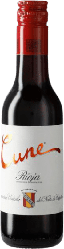 4,95 € Envio grátis | Vinho Tinto Norte de España - CVNE Cune Crianza D.O.Ca. Rioja Garrafinha 18 cl