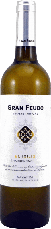 6,95 € Free Shipping | White wine Gran Feudo El Idilio D.O. Navarra Navarre Spain Chardonnay Bottle 75 cl