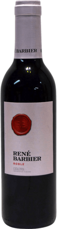 Бесплатная доставка | Красное вино René Barbier D.O. Penedès Каталония Испания Tempranillo, Grenache, Monastrell Половина бутылки 37 cl