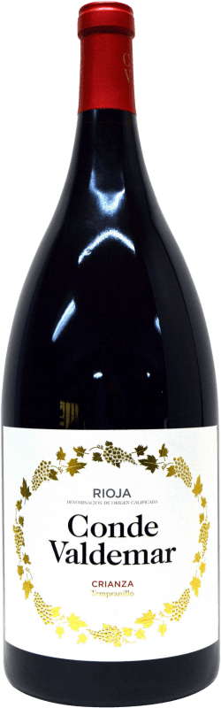 68,95 € Free Shipping | Red wine Valdemar Conde de Valdemar Aged D.O.Ca. Rioja Special Bottle 5 L