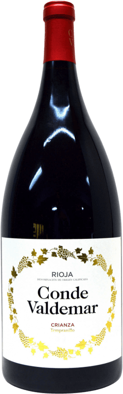 68,95 € 免费送货 | 红酒 Valdemar Conde de Valdemar 岁 D.O.Ca. Rioja 特别的瓶子 5 L