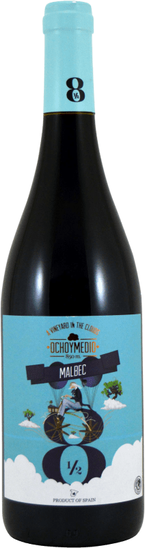 6,95 € | Red wine Finca La Estacada Ocho y Medio I.G.P. Vino de la Tierra de Castilla Castilla la Mancha Spain Malbec Bottle 75 cl