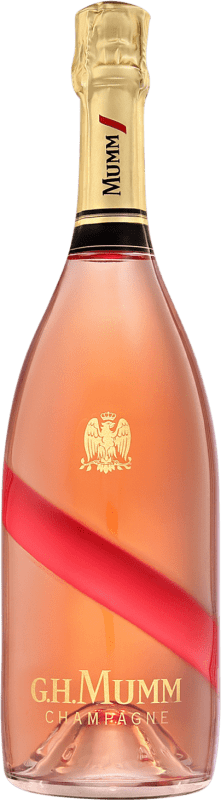 46,95 € | Espumante rosé G.H. Mumm Cordon Rouge Rosé Brut Grande Reserva A.O.C. Champagne Champagne França Pinot Preto, Chardonnay, Pinot Meunier 75 cl