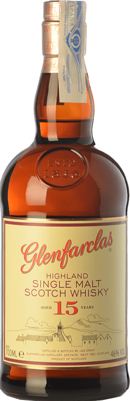122,95 € Envío gratis | Whisky Single Malt Glenfarclas 15 Años