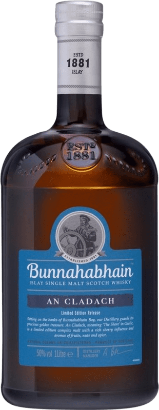 Envoi gratuit | Single Malt Whisky Bunnahabhain An Cladach Royaume-Uni 1 L