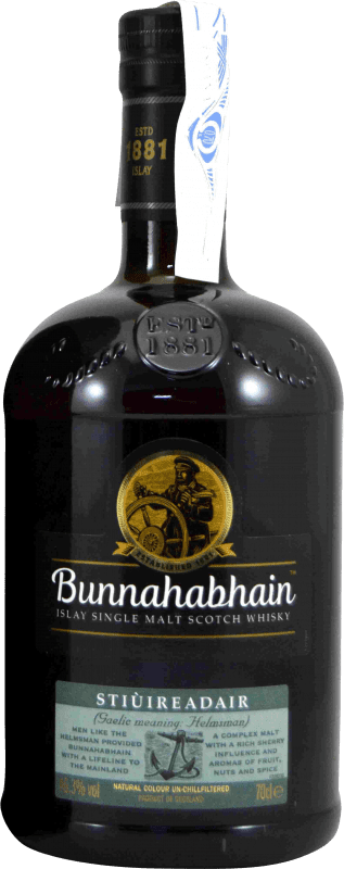 免费送货 | 威士忌单一麦芽威士忌 Bunnahabhain Stiùireadair 英国 70 cl