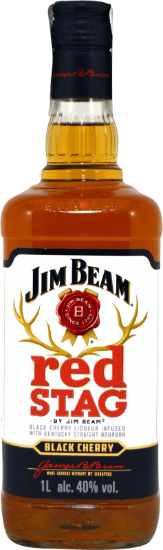 19,95 € | Виски Бурбон Jim Beam Red Stag Соединенные Штаты 1 L