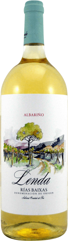 12,95 € Spedizione Gratuita | Vino bianco Pazo Pondal Lenda D.O. Rías Baixas Bottiglia Magnum 1,5 L