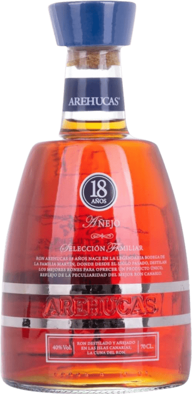 36,95 € | Rum Arehucas Añejo Especial Reserva Ilhas Canárias Espanha 18 Anos 70 cl