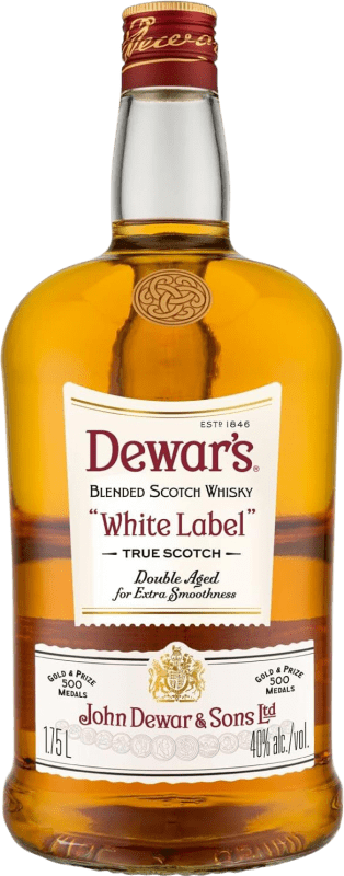 59,95 € Kostenloser Versand | Blended Whisky Dewar's White Label Spezialflasche 1,75 L