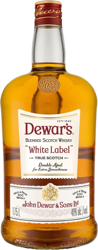 38,95 € | Whisky Blended Dewar's White Label Reino Unido Botella Especial 1,75 L