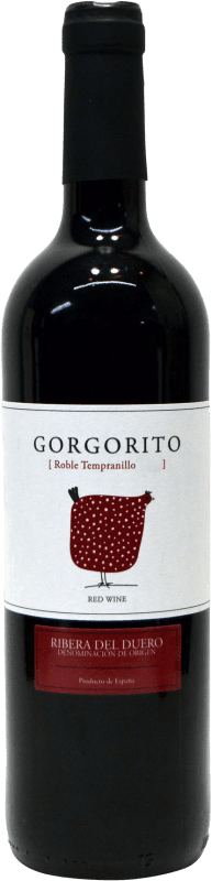 Бесплатная доставка | Красное вино Copaboca Gorgorito Дуб D.O. Ribera del Duero Кастилия-Леон Испания Tempranillo 75 cl