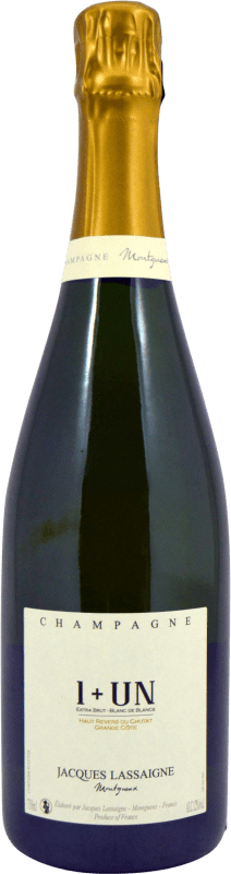 35,95 € Envio grátis | Espumante branco Jacques Lassaigne 1+ Un Blanc de Blancs A.O.C. Champagne