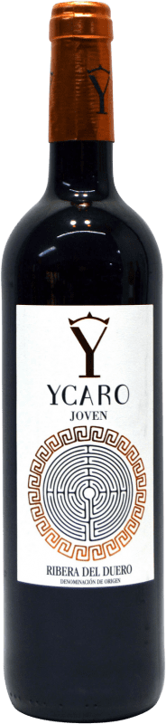 Бесплатная доставка | Красное вино Corral Cuadrado Ycaro молодое D.O. Ribera del Duero Кастилия-Леон Испания Tempranillo — Темпранильо 75 cl