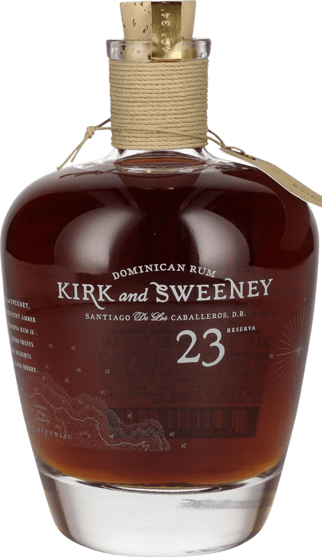 Бесплатная доставка | Ром 3 Badge Kirk and Sweeney Rum 23 Резерв Доминиканская Респблика 70 cl