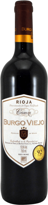 送料無料 | 赤ワイン Burgo Viejo 高齢者 D.O.Ca. Rioja ラ・リオハ スペイン Tempranillo, Graciano 75 cl