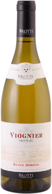 免费送货 | 白酒 Brotte Baies Dorees I.G.P. Vin de Pays d'Oc 法国 Viognier 75 cl