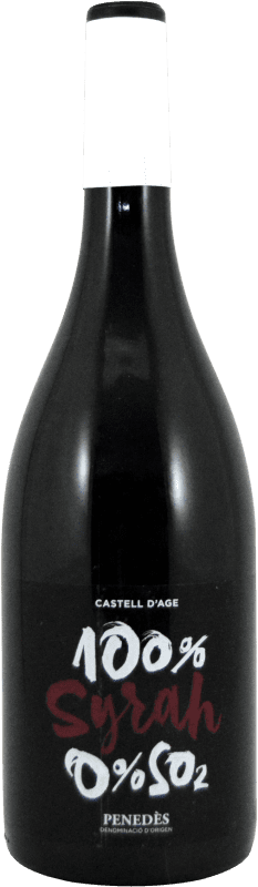 Free Shipping | Red wine Castell d'Age 1 D.O. Penedès Catalonia Spain Syrah 75 cl