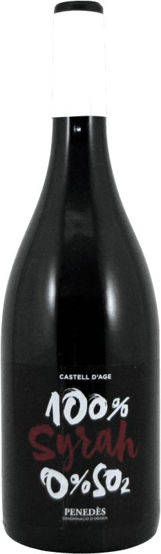 Spedizione Gratuita | Vino rosso Castell d'Age 1 D.O. Penedès Catalogna Spagna Syrah Biologico 75 cl