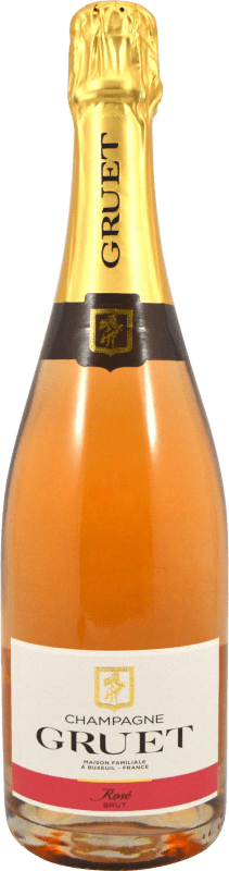 送料無料 | ロゼスパークリングワイン Gruet Rose Brut A.O.C. Champagne シャンパン フランス Pinot Black, Chardonnay 75 cl