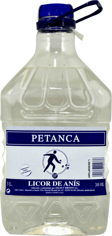 免费送货 | 八角 Destilerías Peninsulares Petanca Licor de Anís 西班牙 玻璃瓶 3 L