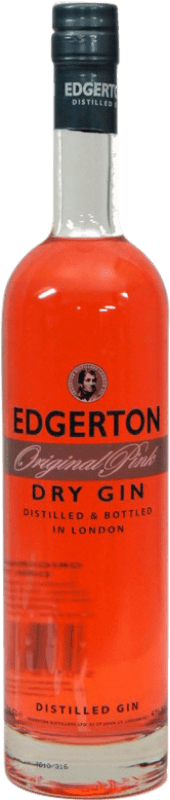 Бесплатная доставка | Джин Edgerton Pink — Розовый, Оригинальный Объединенное Королевство 70 cl