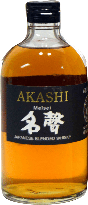 35,95 € Kostenloser Versand | Blended Whisky Eigashima Akashi Meïsei Medium-Flasche 50 cl