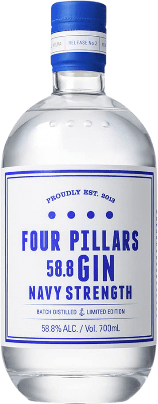 Envoi gratuit | Genièvre Gin Four Pillars Navy Strength — Brut de Fût Australie 70 cl