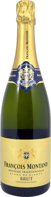 9,95 € Spedizione Gratuita | Spumante bianco François Montand Blanc de Blancs Brut A.O.C. Champagne