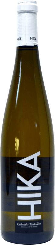 12,95 € | Белое вино Hika Txakolindegia Txakolí D.O. Getariako Txakolina Страна Басков Испания Chardonnay, Hondarribi Zuri 75 cl