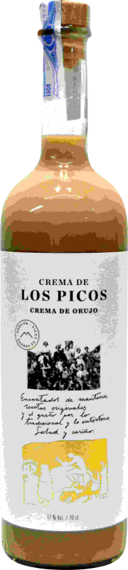 Envío gratis | Crema de Licor Liébana Los Picos Orujo España 70 cl