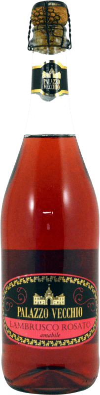 Envio grátis | Espumante rosé Palazzo Vecchio Rosado I.G.T. Emilia Romagna Emília-Romanha Itália Lambrusco 75 cl