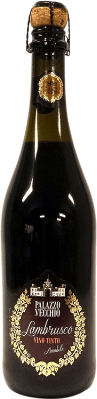 3,95 € | Красное игристое вино Palazzo Vecchio I.G.T. Emilia Romagna Эмилия-Романья Италия Lambrusco — Ламбруско 75 cl